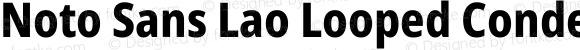 Noto Sans Lao Looped Condensed ExtraBold