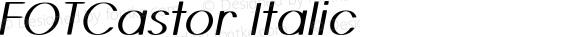 FOTCastor-Italic