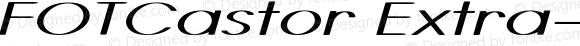 FOTCastor Extra-expanded Italic