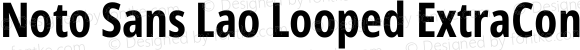 Noto Sans Lao Looped ExtraCondensed Bold