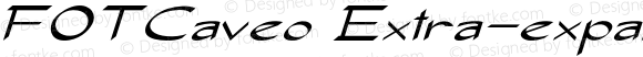FOTCaveo Extra-expanded Italic