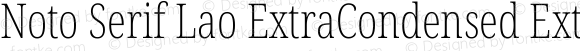 Noto Serif Lao ExtraCondensed ExtraLight