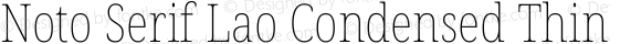 Noto Serif Lao Condensed Thin