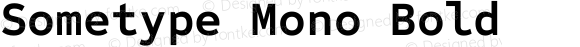 Sometype Mono Bold