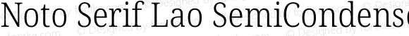 Noto Serif Lao SemiCondensed Light