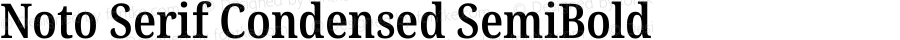 Noto Serif Condensed SemiBold