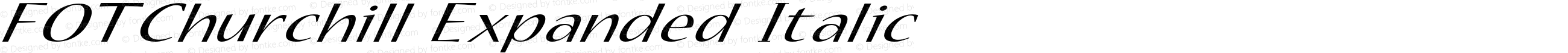 FOTChurchill Expanded Italic