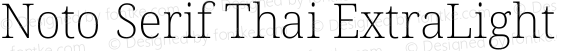 Noto Serif Thai ExtraLight