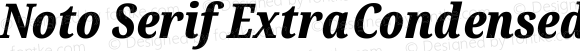 Noto Serif ExtraCondensed Black Italic
