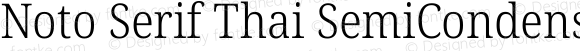 Noto Serif Thai SemiCondensed Light