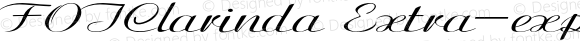 FOTClarinda Extra-expanded Italic