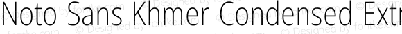 Noto Sans Khmer Condensed ExtraLight