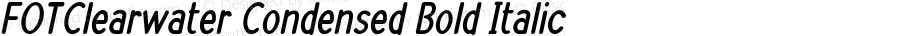 FOTClearwater-CondensedBoldItalic