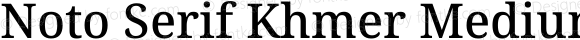 Noto Serif Khmer Medium