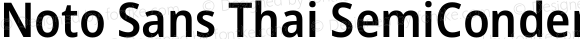 Noto Sans Thai SemiCondensed SemiBold