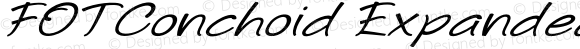 FOTConchoid Expanded Italic