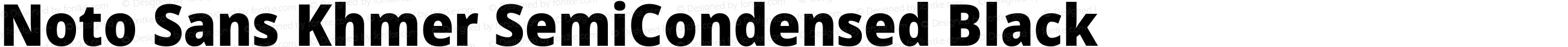 Noto Sans Khmer SemiCondensed Black