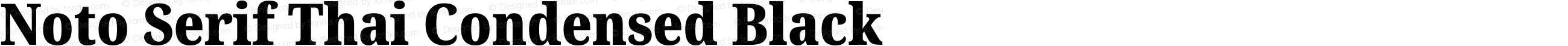 Noto Serif Thai Condensed Black