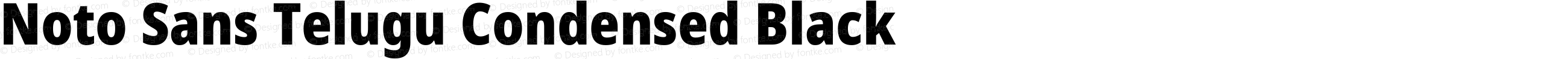 Noto Sans Telugu Condensed Black