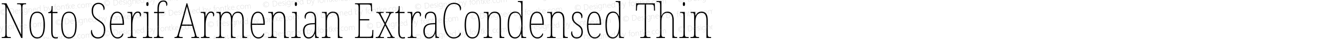 Noto Serif Armenian ExtraCondensed Thin