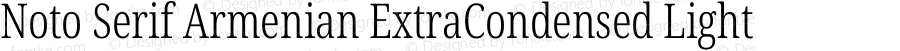 Noto Serif Armenian ExtraCondensed Light