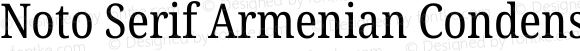 Noto Serif Armenian Condensed Regular