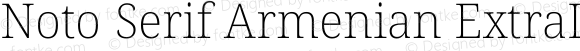 Noto Serif Armenian ExtraLight