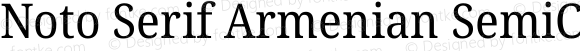 Noto Serif Armenian SemiCondensed Regular