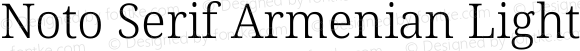 Noto Serif Armenian Light