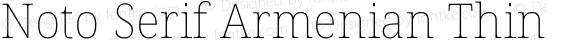 Noto Serif Armenian Thin