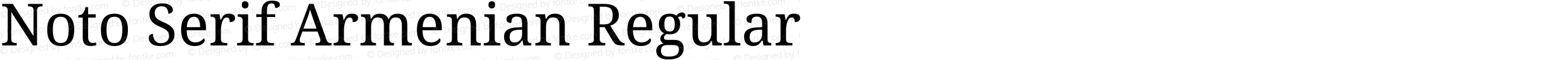 Noto Serif Armenian Regular