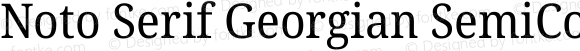 Noto Serif Georgian SemiCondensed Regular
