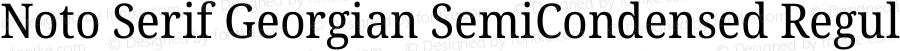 Noto Serif Georgian SemiCondensed Regular