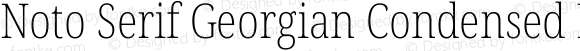 Noto Serif Georgian Condensed ExtraLight