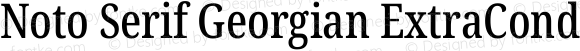 Noto Serif Georgian ExtraCondensed Medium