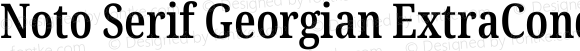 Noto Serif Georgian ExtraCondensed SemiBold