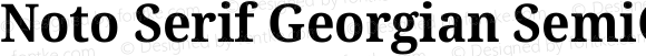 Noto Serif Georgian SemiCondensed Bold