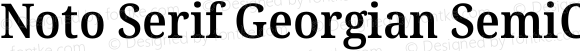 Noto Serif Georgian SemiCondensed SemiBold