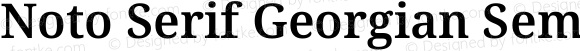 Noto Serif Georgian SemiBold