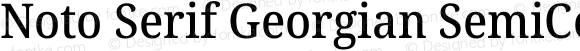 Noto Serif Georgian SemiCondensed Medium