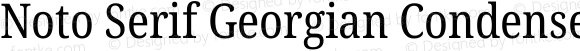 Noto Serif Georgian Condensed Regular