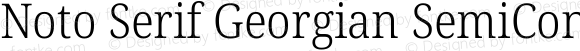 Noto Serif Georgian SemiCondensed Light