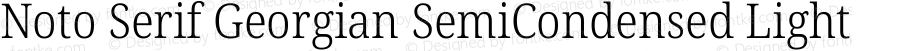 Noto Serif Georgian SemiCondensed Light