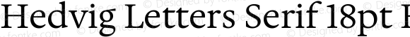 Hedvig Letters Serif 18pt Regular