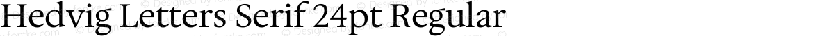 Hedvig Letters Serif 24pt Regular
