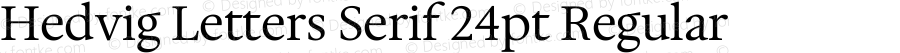 Hedvig Letters Serif 24pt Regular