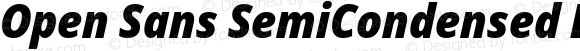 Open Sans SemiCondensed ExtraBold Italic