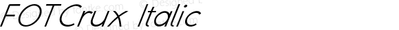 FOTCrux-Italic