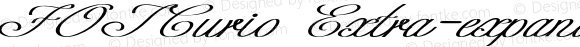 FOTCurio Extra-expanded Italic