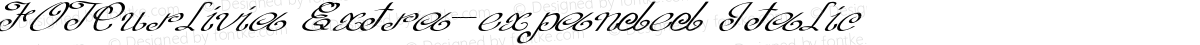 FOTCurlivia Extra-expanded Italic